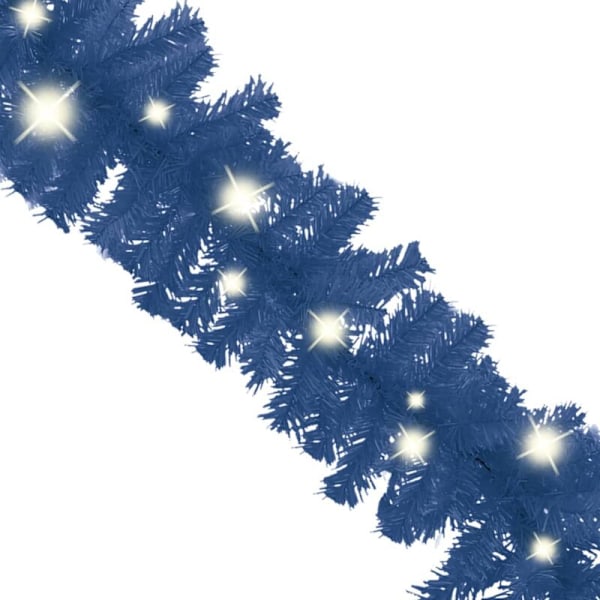 The Living Store Juleguirlande med LED-lys 5 m blå - Juleguirlande - Juledekorationer - LED-lys - Festlig belysning - Lys kæde