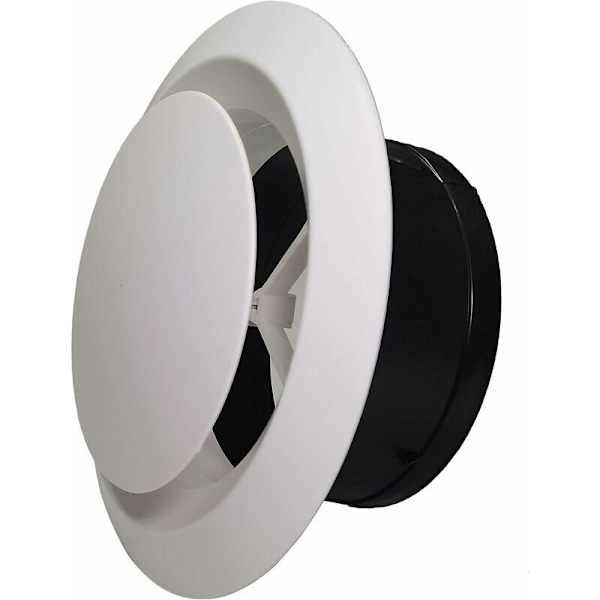 Ventilationsgaller Rund takventilation för kanal 150mm justerbart väggluftutsläpp (6 TUM)