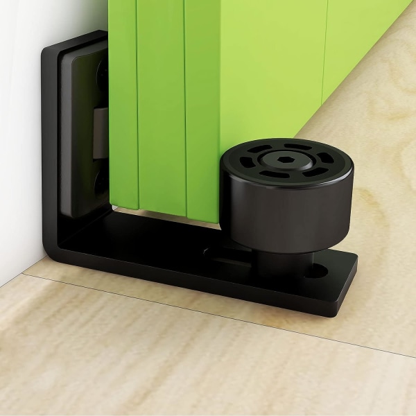 Gulvguide væg/dør bundguide skydedør hardware sort