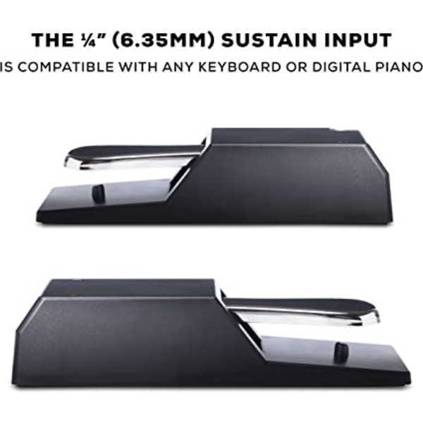 SP-2 - Universell sustainpedal med pianolignende action, det perfekte tilbehøret for MIDI-keyboarder, digitale pianoer, elektroniske keyboarder og mer