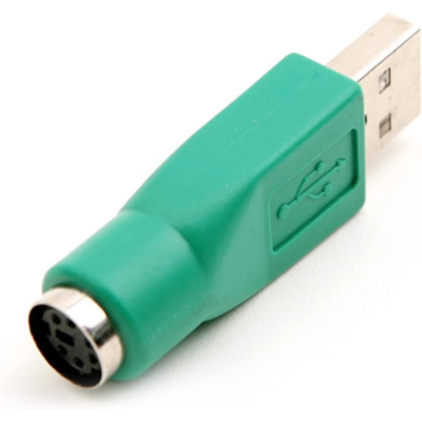 PS/2 til USB-adapter, USB-han til PS/2-hun-adaptere, erstatnings-PS/2 til USB-tastaturadapter til computermus og tastaturforbindelse