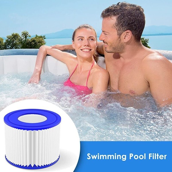 (4) Uendeligt spa filter til at skrue på, filterpatron til spa-medarbejder, 8x 100 mm filter, filterpatron til spa