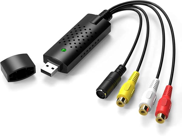 1USB 2.0-ljud-/videokonverteraren digitaliserar och redigerar video från