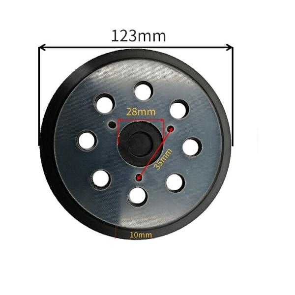 125 mm slibebakke slibeskiver med 8 huller skøjteløb