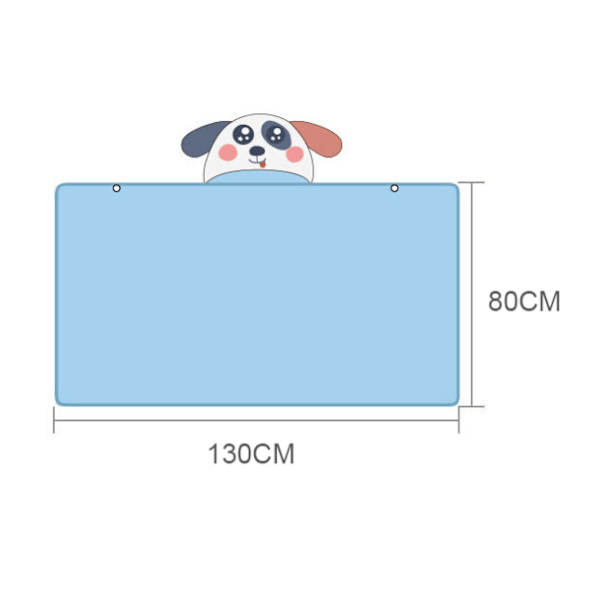 Børnebadekåbe Micron Super Soft 80*130 Micron Hvalp Lyseblå