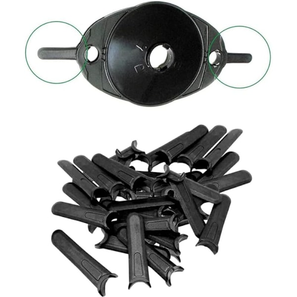 100 kpl muoviteriä Flymo Hover Vac/Micro Lite/Minimo/Mow n Vac -ruohonleikkuriin