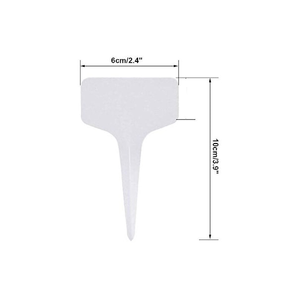 100 st mini plastpinnar för växter i form av självhäftande etiketter, markörer för etiketter, planteringsskyltar 6cm 10cm praktiska för alla trädgårdsmästare (multi