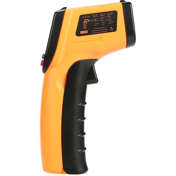 Infrarødt termometer, Laser kontakt Infrarødt termometer fra -50 ° C til 400 ° C, LCD-skærm med baggrundsbelysning