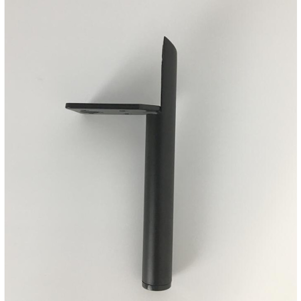 Möbeltillbehör 2 st metall hårdvara möbelstödben matbordsben skoställben soffben (matt svart - höjd 13 cm)