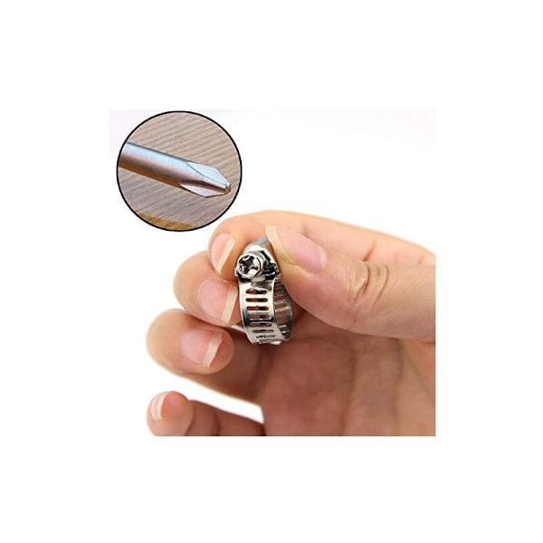 12 stk. spændehalskæde justerbar stål rustfrit stål slangeklemme tang fastgørelse (10-16 mm)