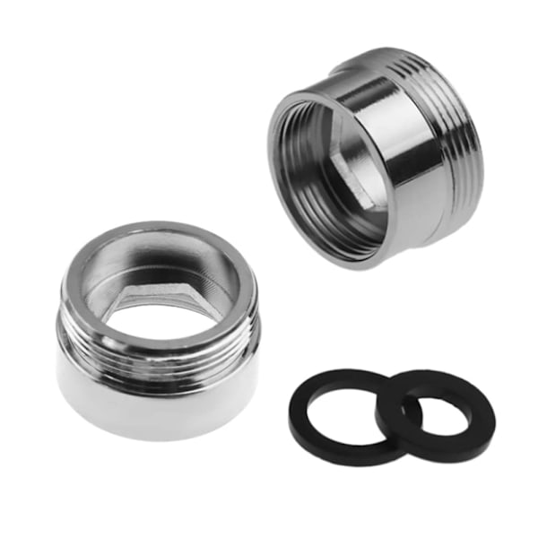 2 stk. vandhanevandfilterhane-adapter, messinghane-luftertilslutningsgevindadapter (hun 28 mm til han 22 mm)