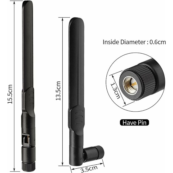 2 pakkausta antenneja 4G LTE 3G GSM SMA Uros 8DBI Orange SFR BOUYGUES TELECOM FREE MOBILE HUAWEI ZTE 4G LTE ROUTER MODEM -tukiasemille