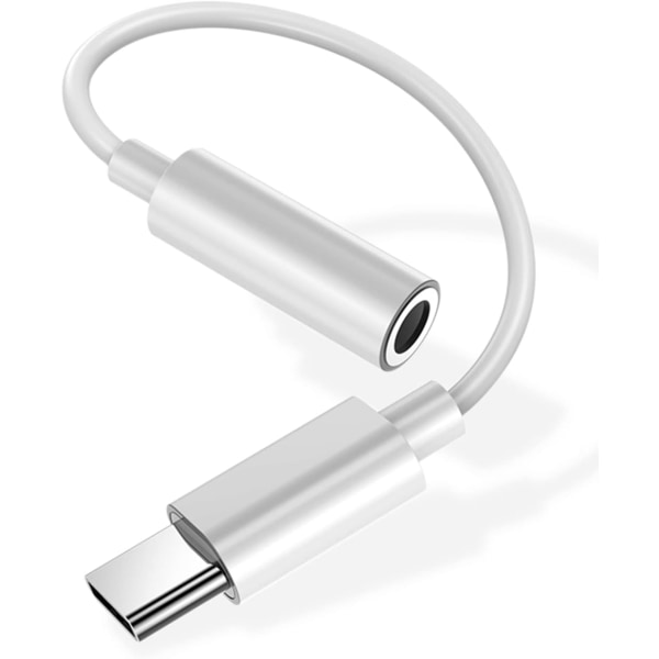 USB C till 3,5 mm adapter för hörlursuttag, typ C Audio Jack Converter kompatibel med Samsung Galaxy S22/S21/S20/S20+, Huawei P30/P20/Mate10/Ma