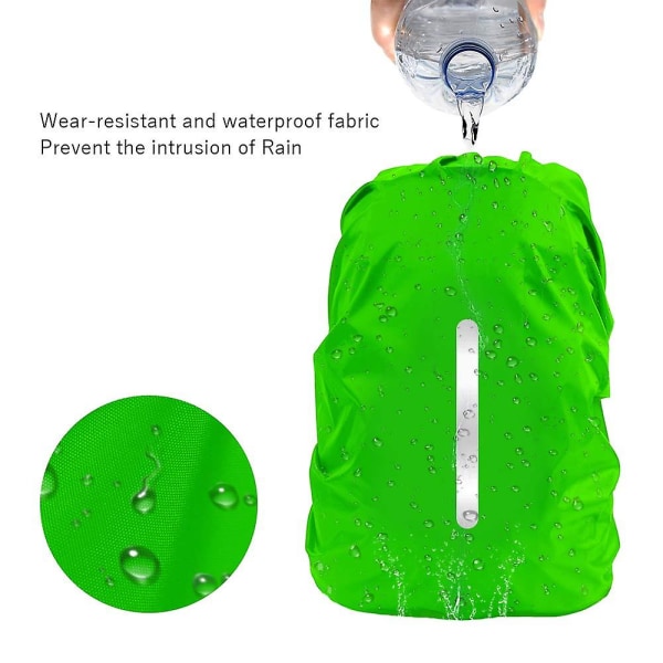 Ryggsäck Regn Skydd Vattentät Regn Skydd Skolväska Med Reflexremsor Justeringsspänne Blå (XL-60-70L)