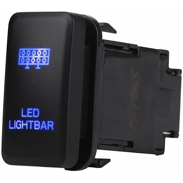 LED Ljusramp Vippströmbrytare PÅ-AV LED-ljus, 12V Blå LED Auto På Av Vippströmbrytare för Hilux Landcruiser VIGO (LED LJUSRAMP Mönster)