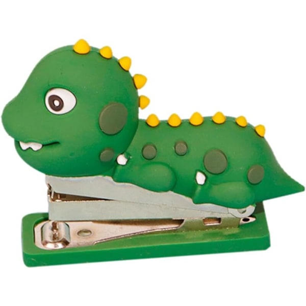 2-delt mini hæftemaskine dinosaur hæftning silikone værktøj dinosaur hæfte ornament i silikone håndlavede dekorative hæfte tilbehør genanvendeligt hæfte