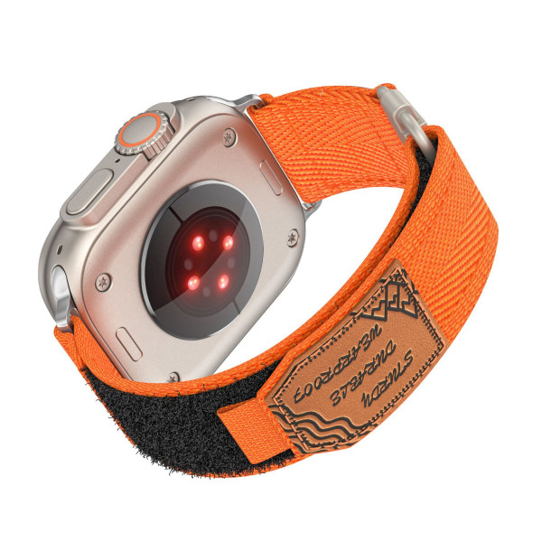 1 sportsballong kompatibel med Apple Watch, ersättningsband för utomhussportsband orange(42/44/45/49mm)