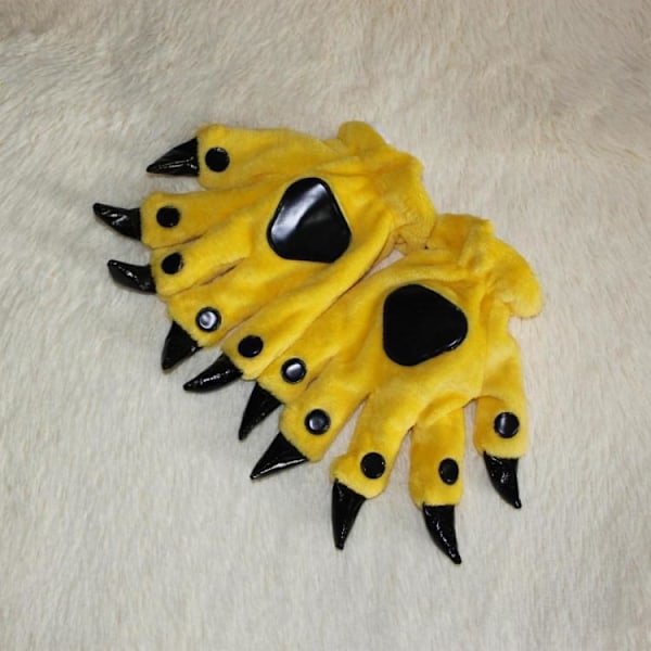 Pote Klø Handsker Handsker Vinter Sød Tyk Unisex Dyr Klø Hånd Handsker Cosplay Handsker Kostume Gave til Halloween Jul