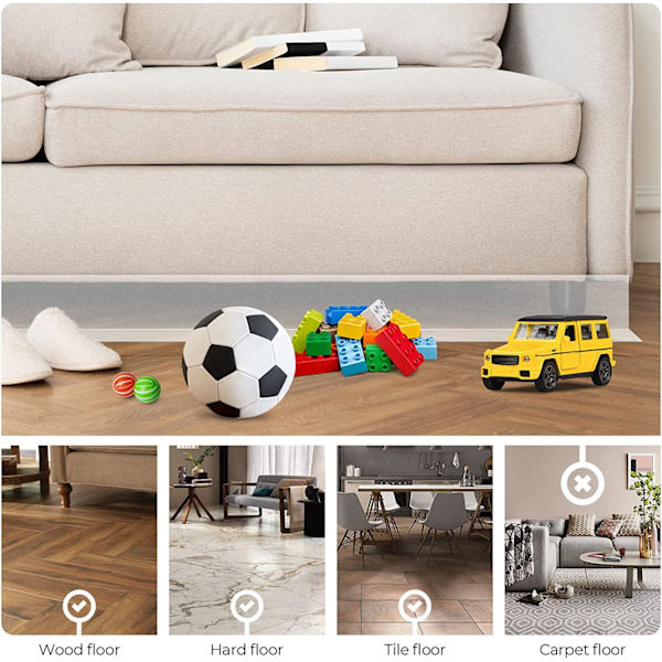 Sofa Legetøjsblokering Transparent Blokeringsplade Under Møbler Justerbar Sofa Kofanger Sofa Blokering Under Seng Kæledyrsblokering Kan Klippes