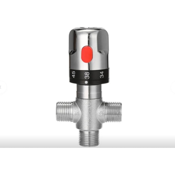 Termostatisk brusetermostat med 20 mm diameter Interface Justerbar termostatisk brusebadhane Temperaturreguleringsventil