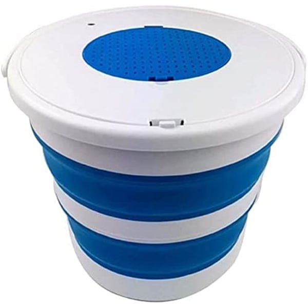 10L Vikbar Hink Plast Fiske Lock Portable Utomhus Bilrengöring Bil Palm Lock Hink, Blå Vattenhink