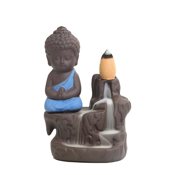 Purple sand Tathagata reverse flow incense burner ceramic incense string incense insert crafts ornaments