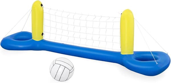 Oppblåsbar volleyballsett for bassengspill