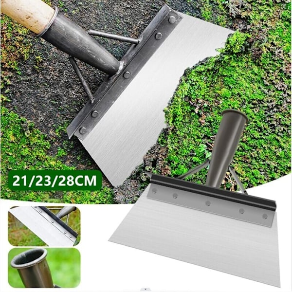 Trädgårdsspade, Multifunktionell rengöringsspade, Trädgårdsskrapa, Trädgårdsredskap för ogräsbekämpning, Trädgårdsverktyg, Trädgårdsspade för ogräs och mossa, 23 cm