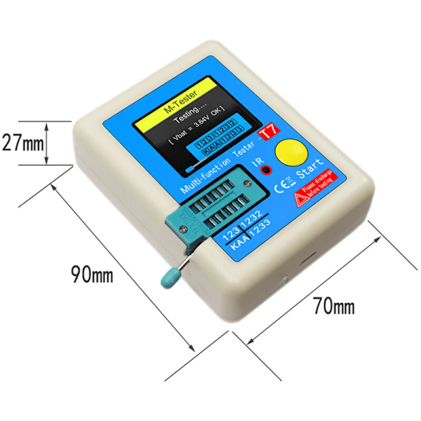 LCR-T7 Ny Transistor TFT Diod TRIOD TESTOR CAPACImeter LCR Multifunktions Multimeter