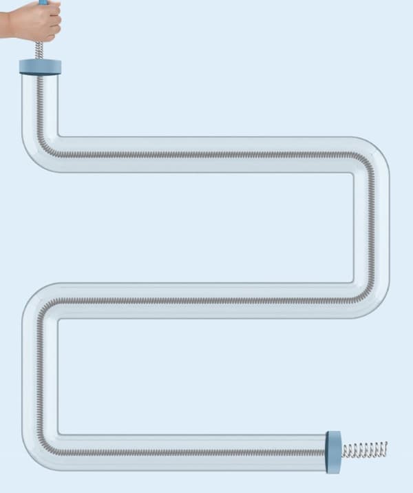 1,5 m avløp for vask, vask, bidet, dusj