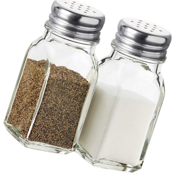 Saltbøsse, salt- og peppersett, kryddersaltbøsse, sukker, krydderbeholder, multifunksjon, saltbøsse, grovt salt