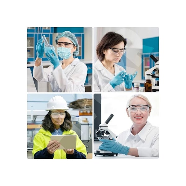 （3 stycken） Anti-imskyddsglasögon, anti-UV, anti-repor, anpassade för arbetsplatsen, konstruktion, DIY, laboratorium, svetsning, kemi