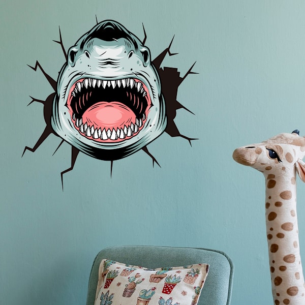 Decal Shark Edition Decal Sticker Vægdekoration Sticker