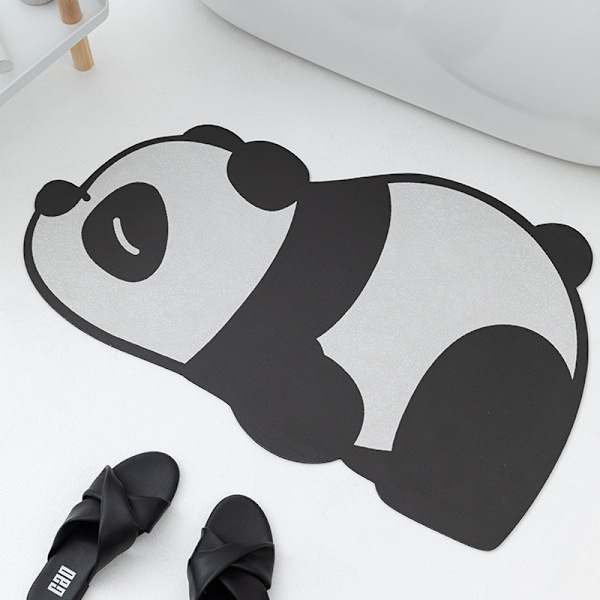 40 x 60 cm Suloinen eläin piimaa imeyvä lattiamatto - Panda, liukumaton ja kestävä, sopii kotiin, keittiöön, makuuhuoneeseen, kylpyhuoneeseen