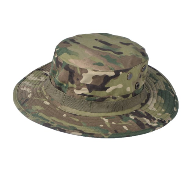 Udendørs Camouflage Boonie Hat Thicken Military Tactical Cap til H