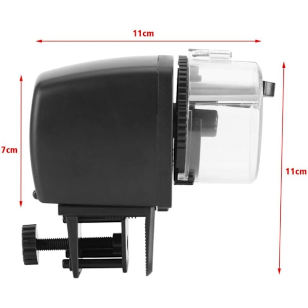 Digital fiskmatare LCD-distributör av elektronisk fiskmatare Automatisk timer Akvarium Tank Matmaskin