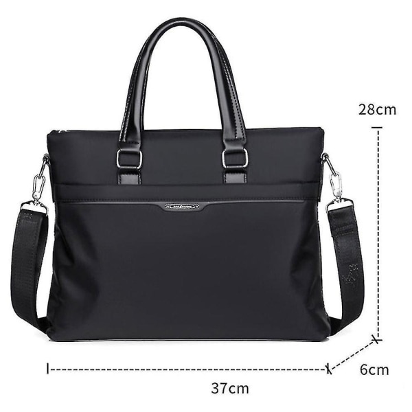 Herre Business Casual Bag Briefcase Computer Canvas Bag Oxford Cloth Dokument Bag