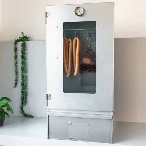 Koldrøgsgenerator i rustfrit stål - 21x18x5cm - spiralform økonomi ild Koldrøgsgenerator til rygere - koldrøgsryger røggenerator