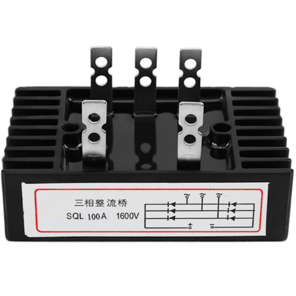 Kolmivaiheinen diodisiltatasasuuntaaja SQL100A 1600 V AC - DC