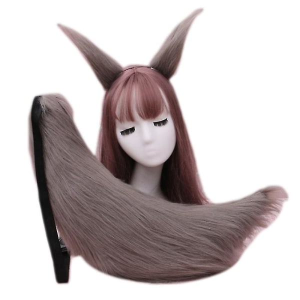 Furry Headdress Animal Wolf Ears Tail Set Cosplay Costume Hair Ac