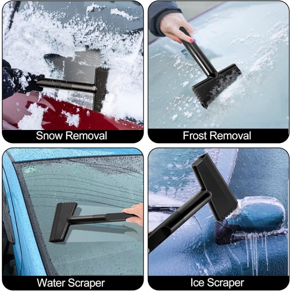 Ice Scrapers for Car Windshield, Multifunctional Ice Scrapers Frost Snow Removal Tool, Snow Scraper for Cars, 1 Pack