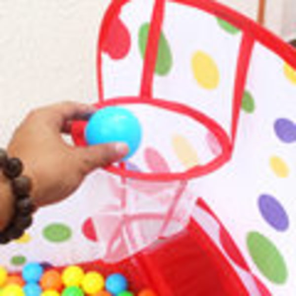 Boldepittelt og -tunnel til børn, Jungle Gym Legetelt til småbørn med krybetunnellegetøj til drenge Babyer Spædbørn Børn, Indendørs udendørs gaver, mål