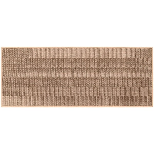 Keittiömatto – Pestävä liukumaton kumipohjainen allasmatto, juutin väri (1 kpl koolle 44x120cm)
