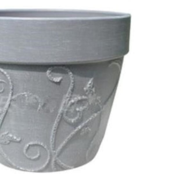 Planter, bricka och balkong Perilla blomkruka förtjockad i universell harts - Perilla kruka 7 tum (cementfärg + bricka)