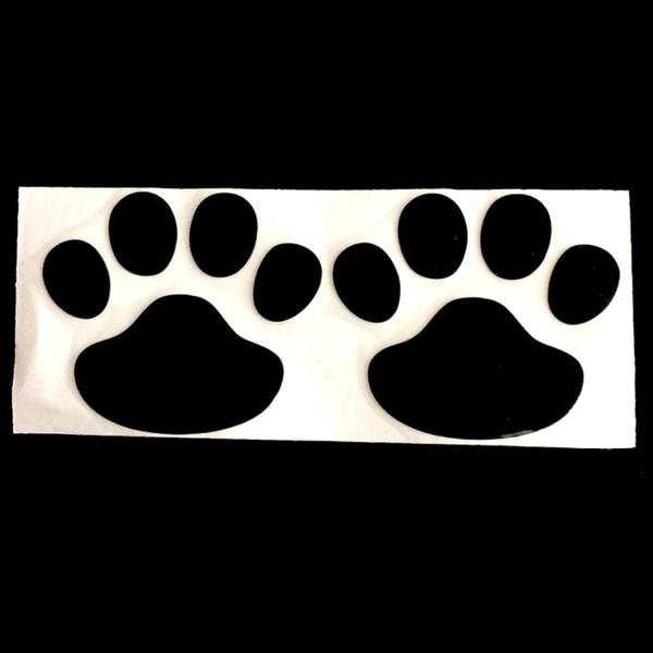 Set med 12 bilstickers (svart)