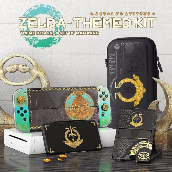 For Tears Of The Kingdom Switch Stativ, Justerbart Spillstativ For Ns Switch/switch Oled Konsoll, Bærbar Kompakt Spillstativfeste Grønn