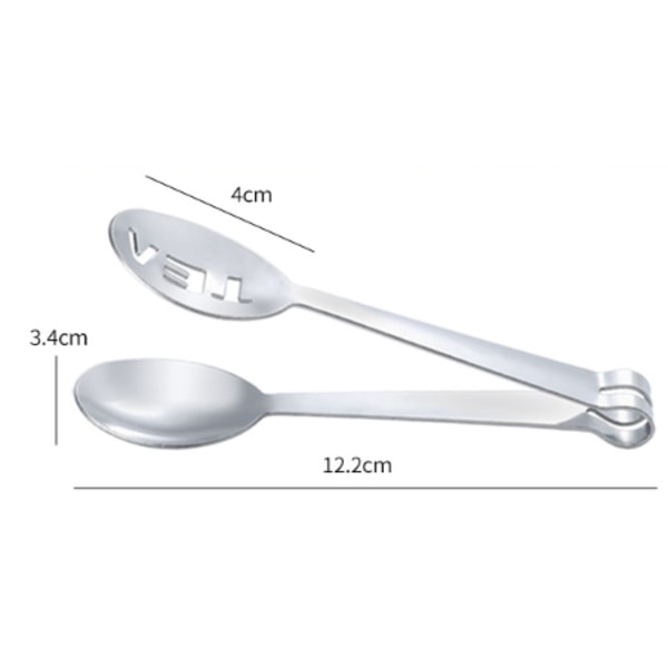 3 stk rustfritt stål teposeklemme teposeklemmer verktøy kjøkken te tilbehør 17cm