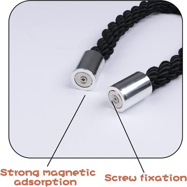 2-pack starka magnetiska gardinbindningar Gardinhållare Gardintillbakadragningar Gardinbindningar