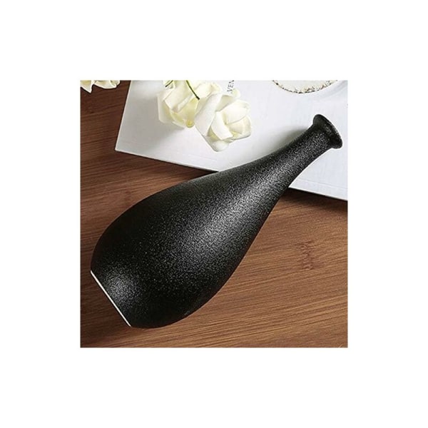 Ikebana Dekorativ Keramisk Vase med Kunstige Blomster Sort