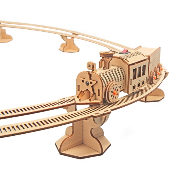 Rail tåg teknik liten produktion barns vetenskap experiment undervisning leksaker handgjorda diy leksak modell